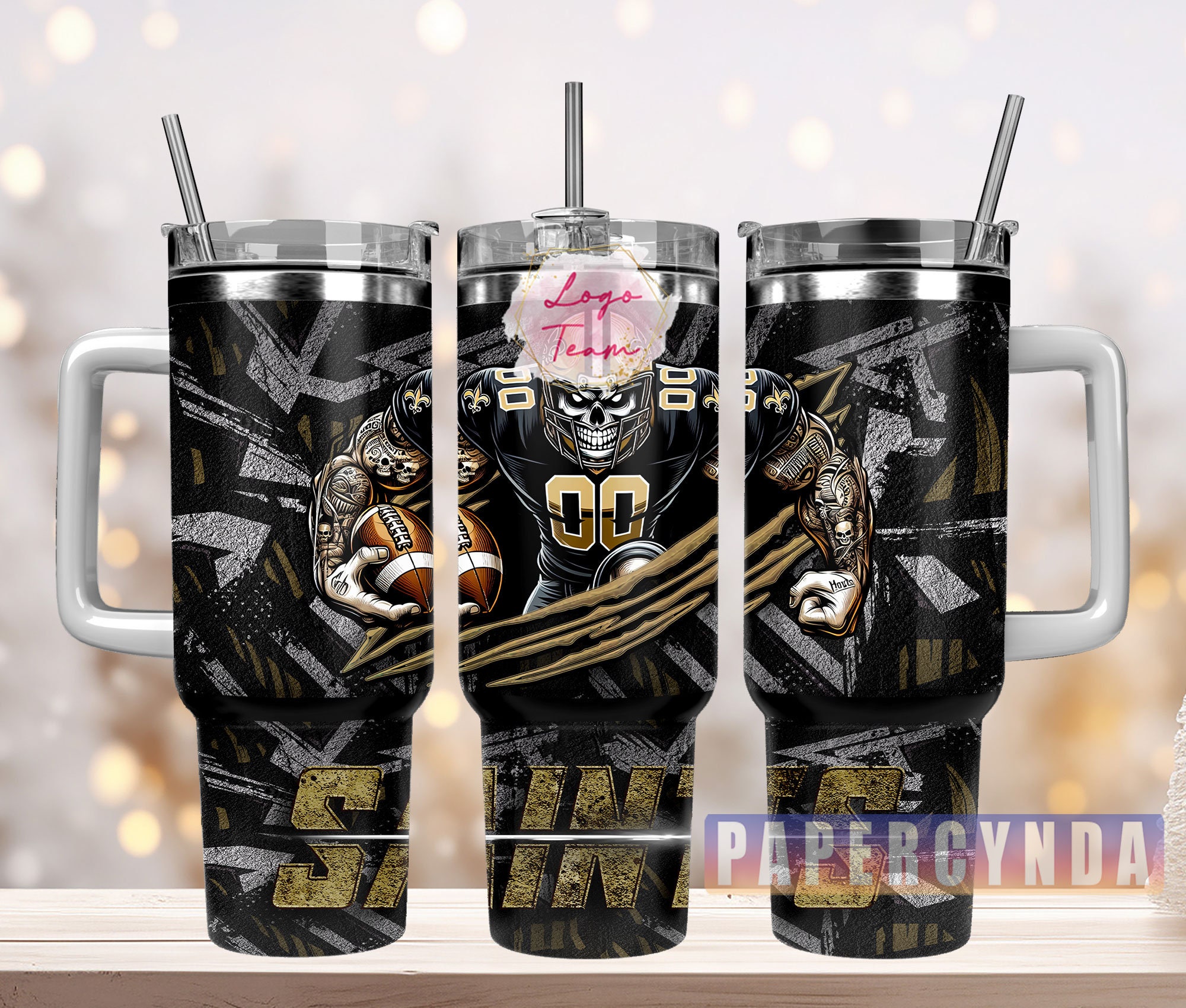 New Orleans Saints Custom Stanley Cup 40 oz 30 oz Tumbler With HandleTVC2301834
