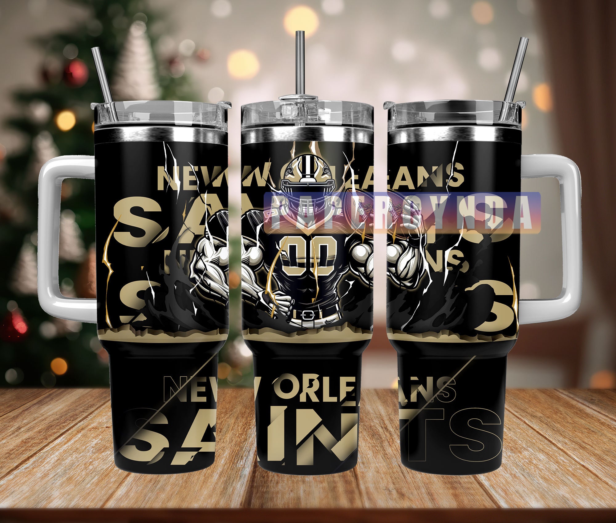 New Orleans Saints Custom Stanley Cup 40 oz 30 oz Tumbler With HandleTVC2301842