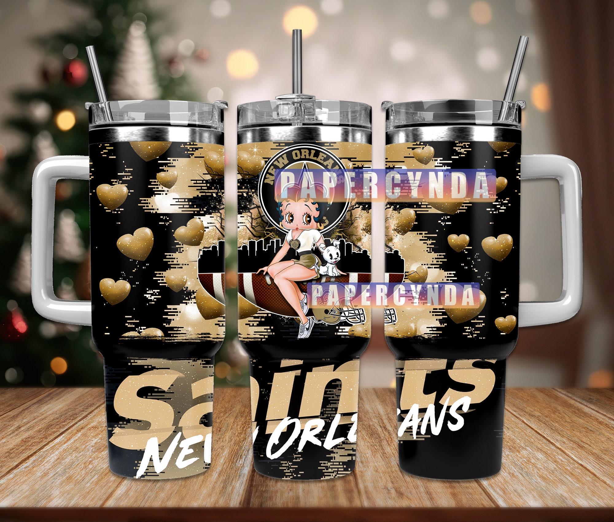 New Orleans Saints Custom Stanley Cup 40 oz 30 oz Tumbler With HandleTVC2301842
