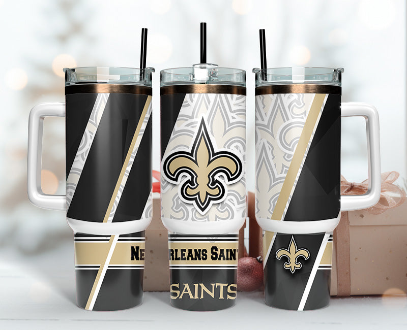 New Orleans Saints NFL Custom Stanley Cup 40 oz 30 oz Tumbler With HandleTVC2301140