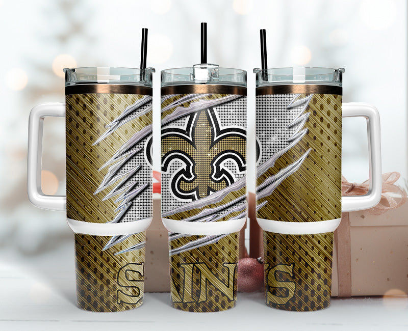 New Orleans Saints NFL Custom Stanley Cup 40 oz 30 oz Tumbler With HandleTVC2301141