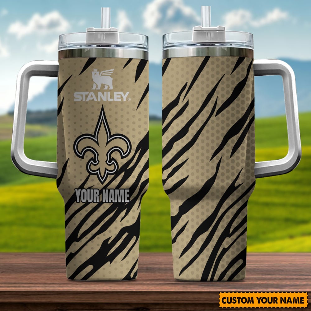 New Orleans Saints NFL Custom Stanley Cup 40 oz 30 oz Tumbler With HandleTVC230137