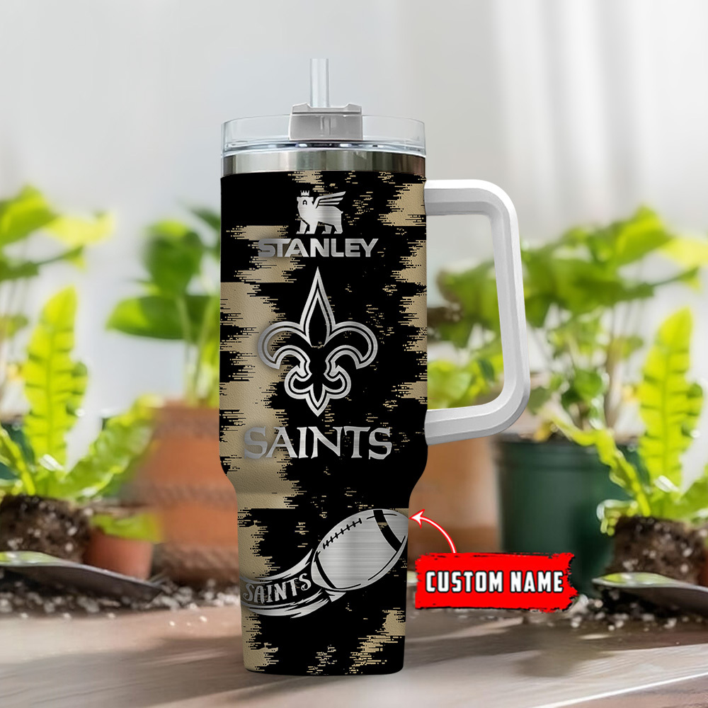 New Orleans Saints NFL Custom Stanley Cup 40 oz 30 oz Tumbler With HandleTVC230150 - Image 2