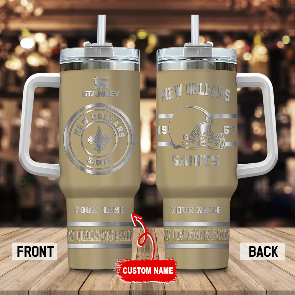 New Orleans Saints NFL Custom Stanley Cup 40 oz 30 oz Tumbler With HandleTVC230154