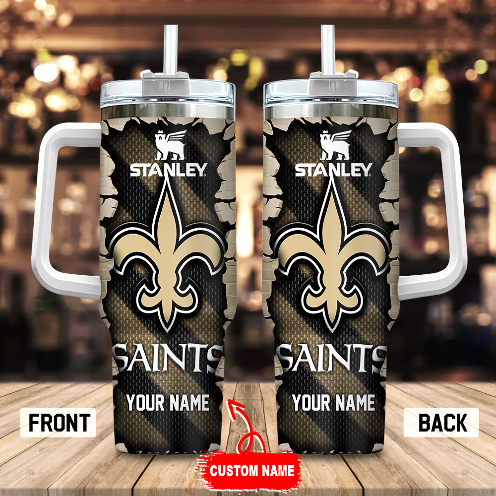 New Orleans Saints NFL Custom Stanley Cup 40 oz 30 oz Tumbler With HandleTVC230156