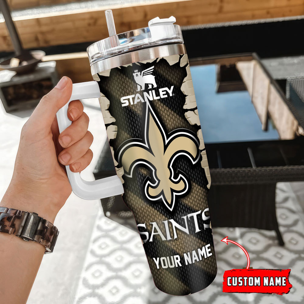 New Orleans Saints NFL Custom Stanley Cup 40 oz 30 oz Tumbler With HandleTVC230156 - Image 3