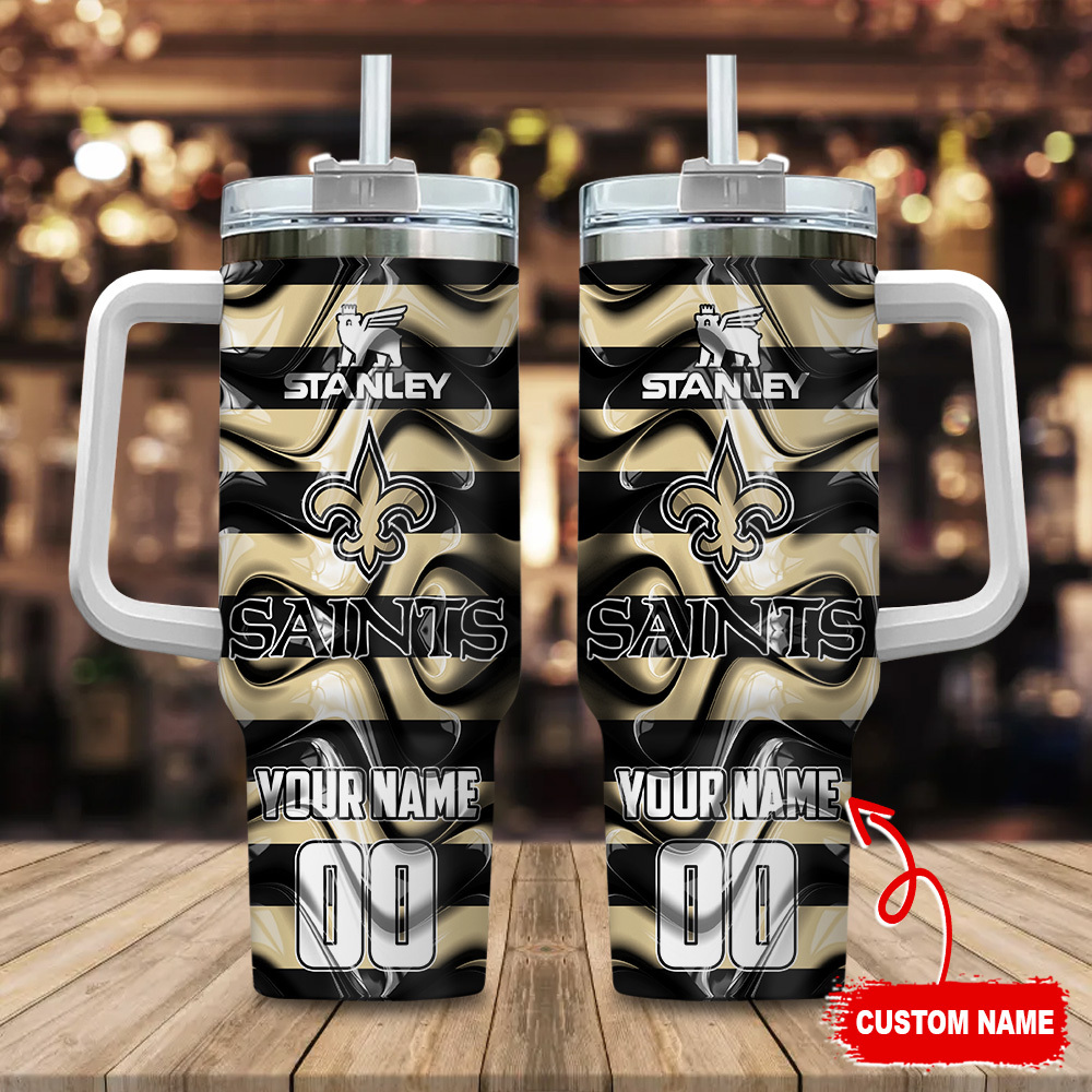 New Orleans Saints NFL Custom Stanley Cup 40 oz 30 oz Tumbler With HandleTVC230171