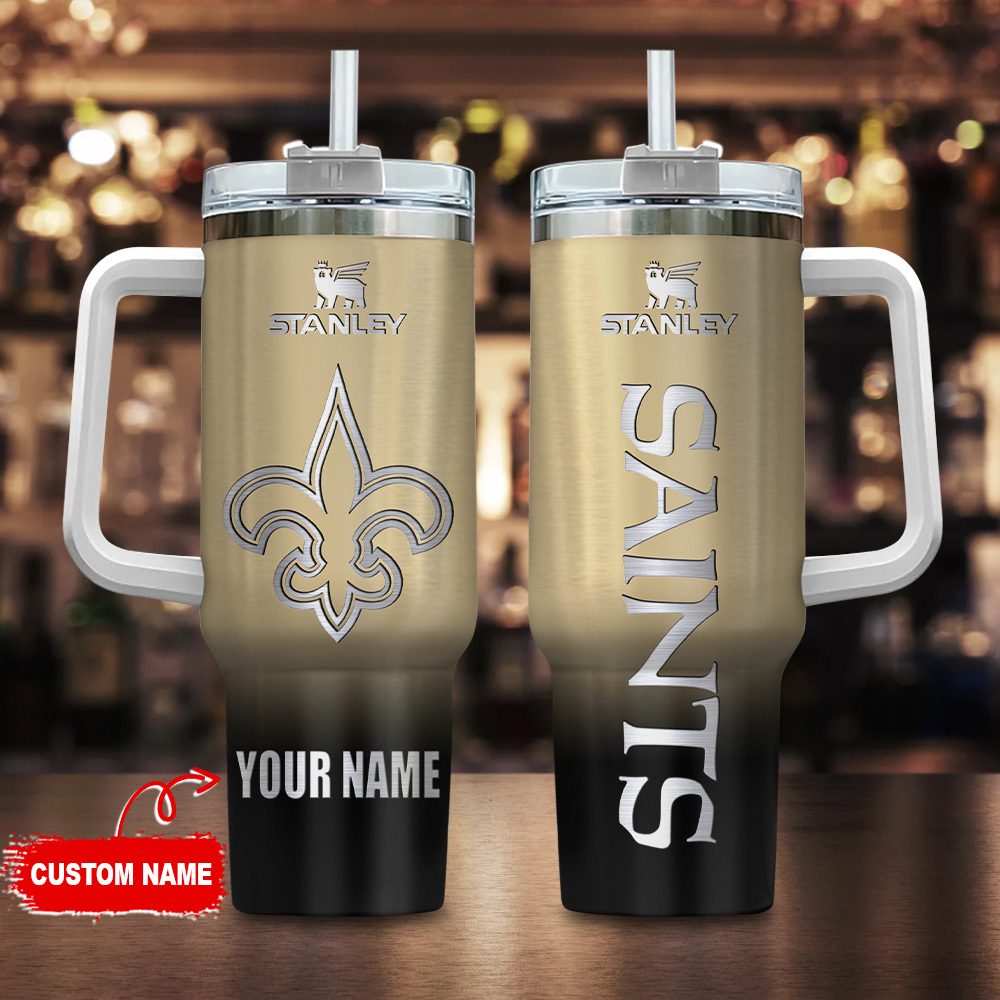 New Orleans Saints NFL Custom Stanley Cup 40 oz 30 oz Tumbler With HandleTVC230180
