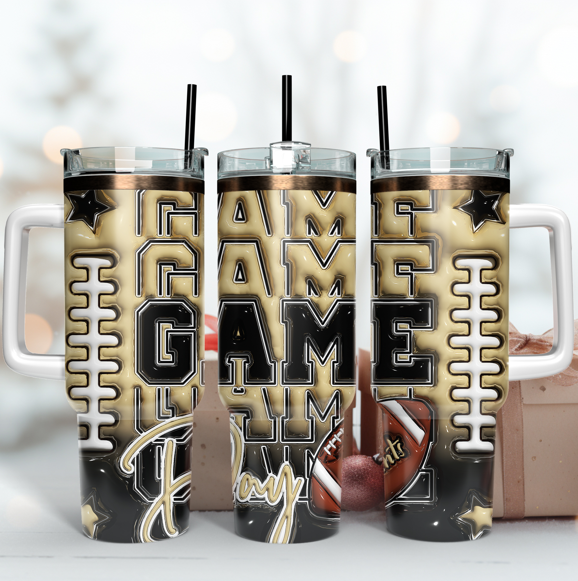 New Orleans Saints NFL Game Day Custom Stanley Cup 40 oz 30 oz Tumbler With HandleTVC2301167