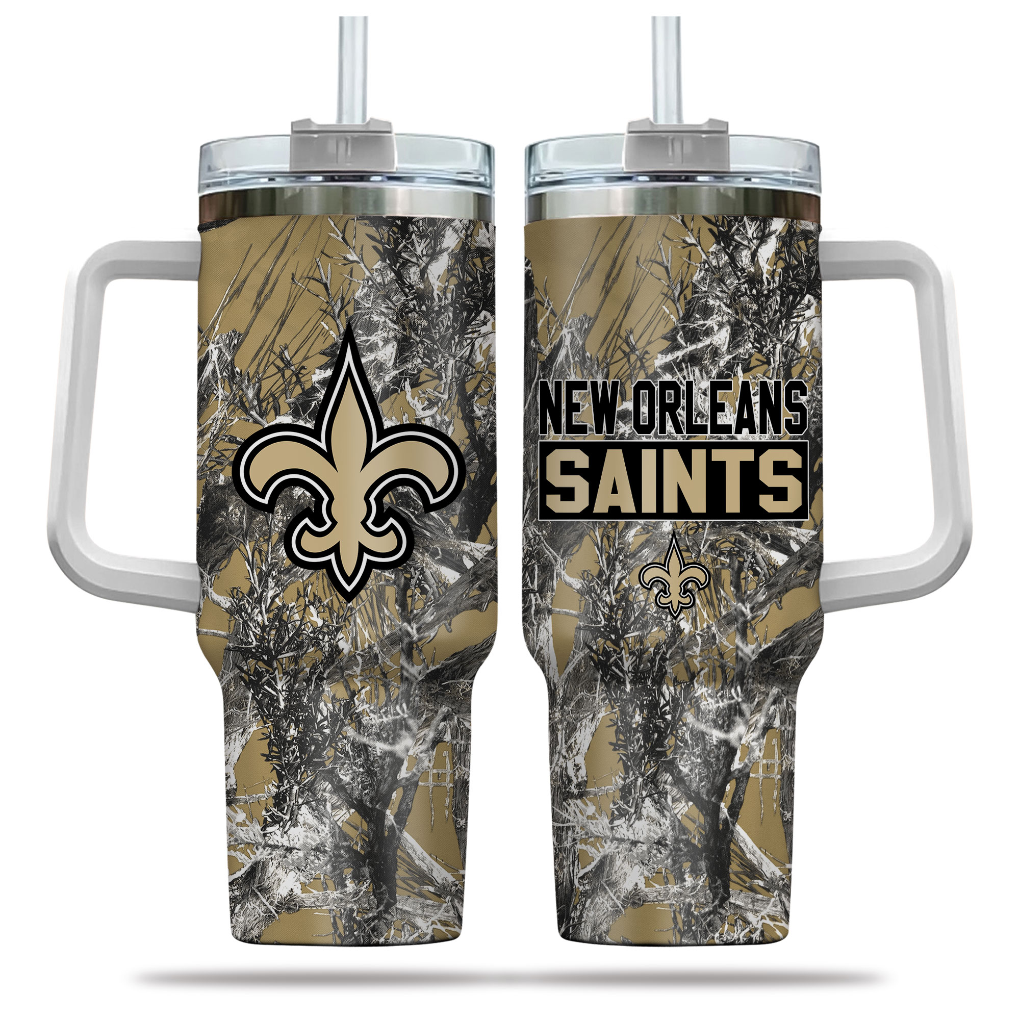 New Orleans Saints NFL Hunting Custom Stanley Cup 40 oz 30 oz Tumbler With HandleTVC230182