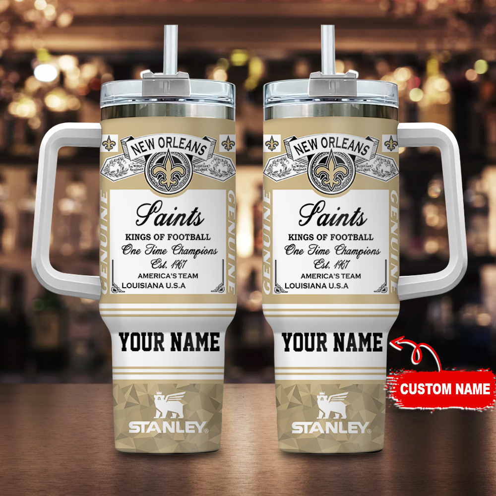 New Orleans Saints NFL Kings Of Football Custom Stanley Cup 40 oz 30 oz Tumbler With HandleTVC230183