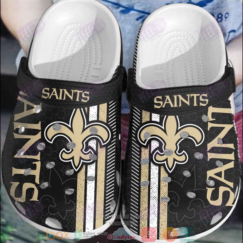 New Orleans Saints NFL Sport Crocs Crocband Clogs Shoes Comfortable For Men Women and Kids