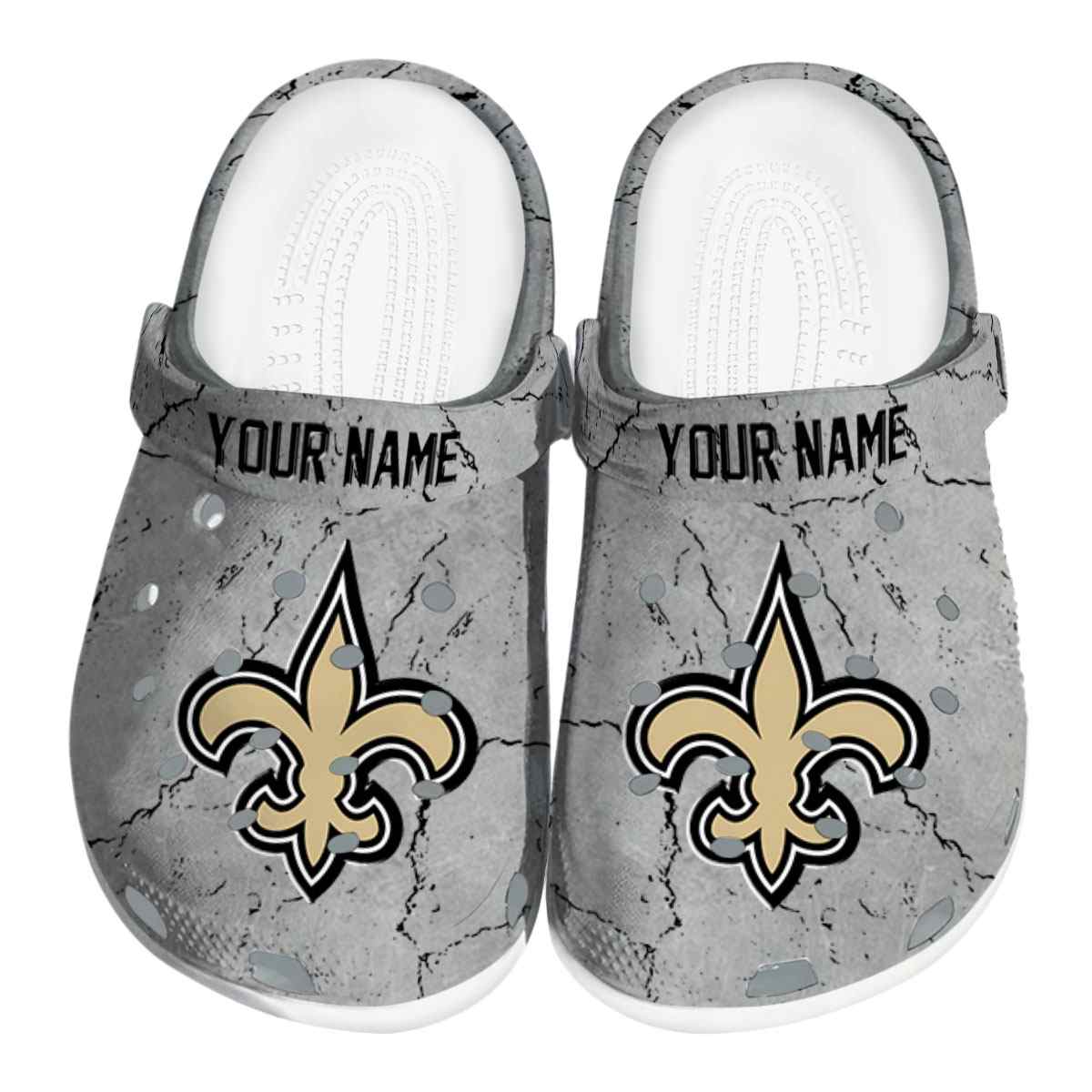 New Orleans Saints NFL Sport Crocs Crocband Clogs Shoes Comfortable For Men Women and Kids