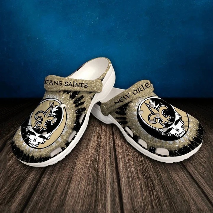 New Orleans Saints NFL Sport Crocs Crocband Clogs Shoes Comfortable For Men Women and Kids