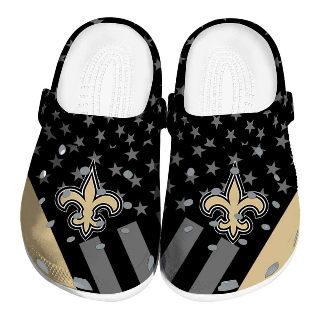 New Orleans Saints Stellar Stripes Theme ClogTVC180145