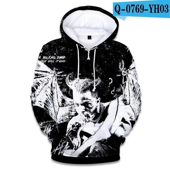New Raper Xxxtentacion 3D All Over Print Hoodie, Zip Hoodie