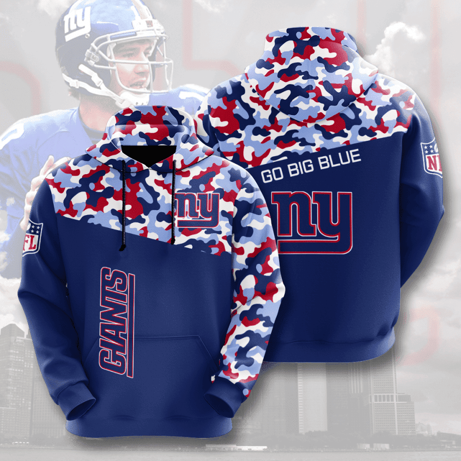 New York Giants 3D All Over Print Hoodie, Zip Hoodie
