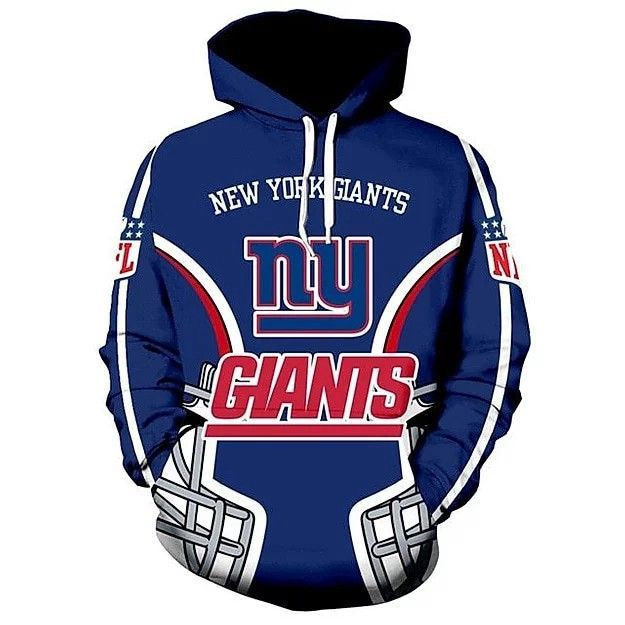 NEW YORK GIANTS 3D All Over Print Hoodie, Zip Hoodie
