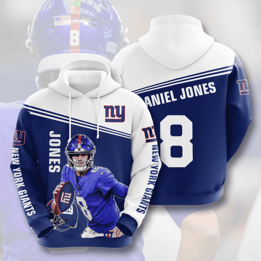 New York Giants 3D All Over Print Hoodie, Zip Hoodie