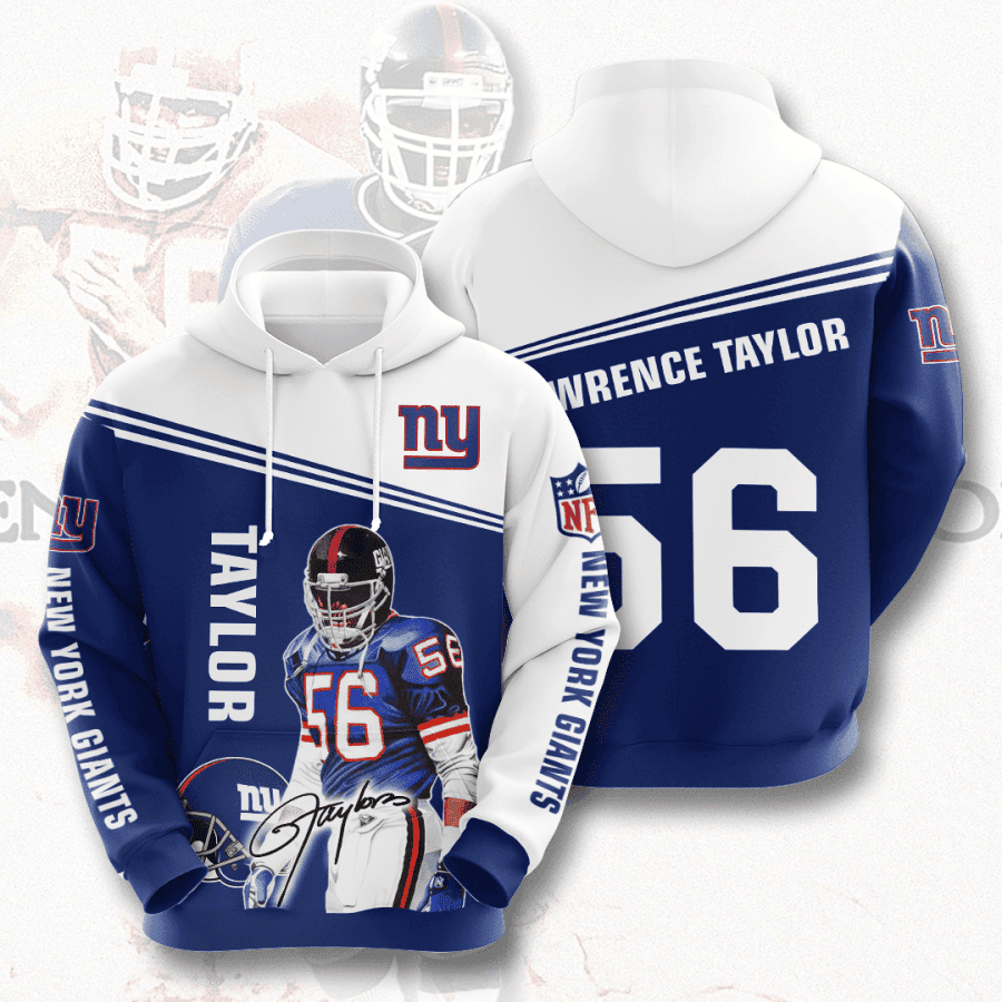 New York Giants 3D All Over Print Hoodie, Zip Hoodie