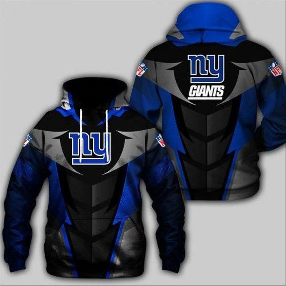 New York Giants 3D All Over Print Hoodie, Zip Hoodie