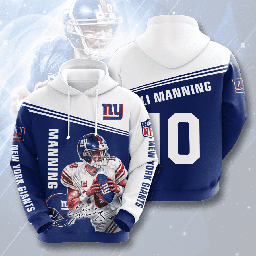 New York Giants 3D All Over Print Hoodie, Zip Hoodie