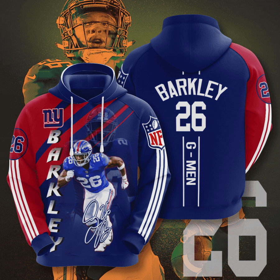 New York Giants 3D All Over Print Hoodie, Zip Hoodie