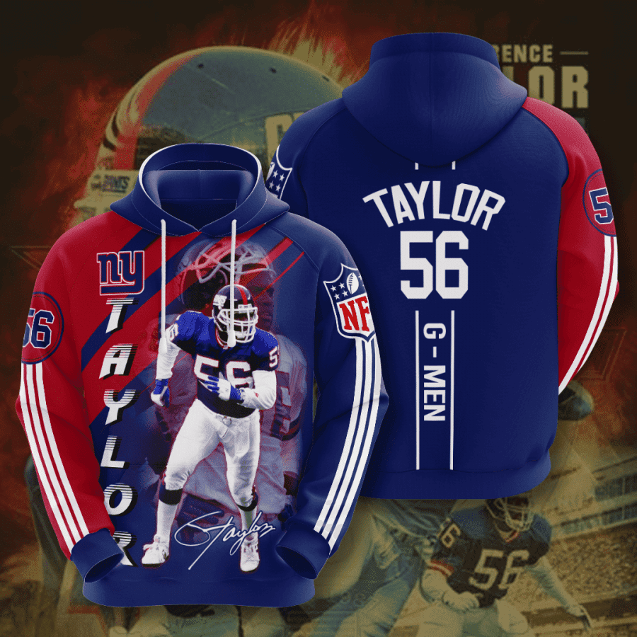 New York Giants 3D All Over Print Hoodie, Zip Hoodie