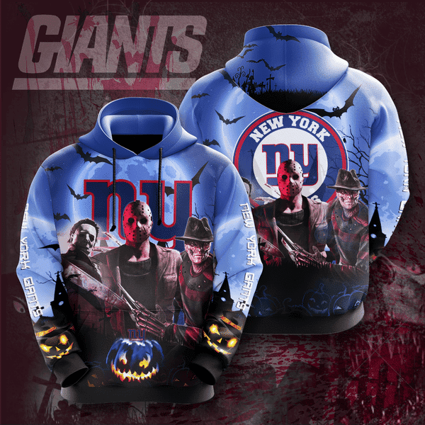 New York Giants 3D All Over Print Hoodie, Zip Hoodie