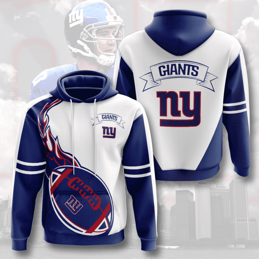 New York Giants 3D All Over Print Hoodie, Zip Hoodie