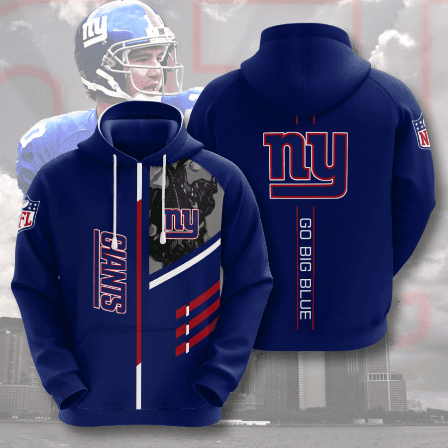 New York Giants 3D All Over Print Hoodie, Zip Hoodie