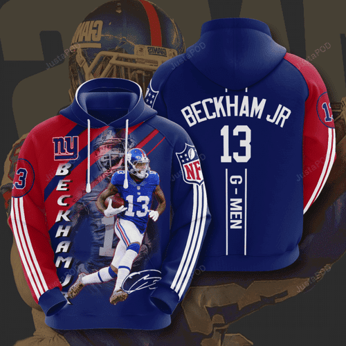 New York Giants Beckham Jr 3D All Over Print Hoodie, Zip Hoodie