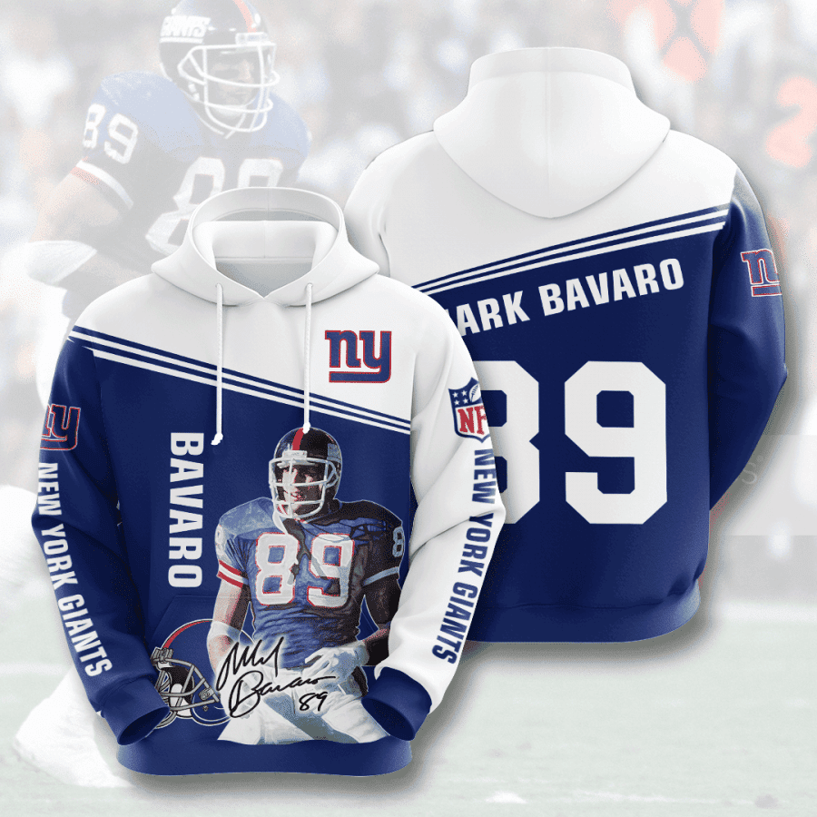 New York Giants Mark Bavaro 89 3D All Over Print Hoodie, Zip Hoodie