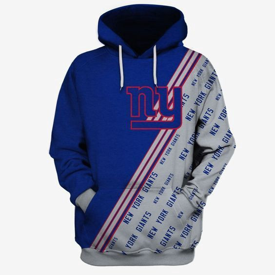New York Giants Ncaa Football Many Logo 3D All Over Print Hoodie, Zip Hoodie