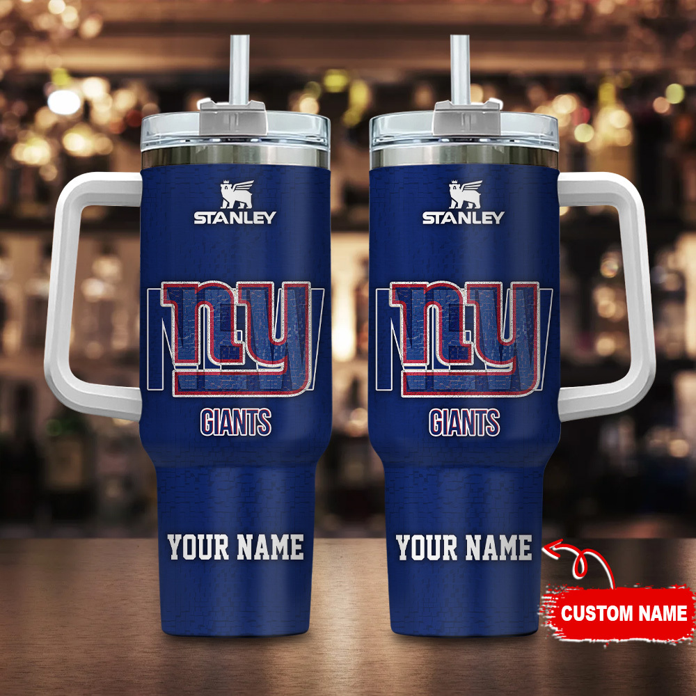 New York Giants NFL 3D Logo Custom Stanley Cup 40 oz 30 oz Tumbler With HandleTVC2301108