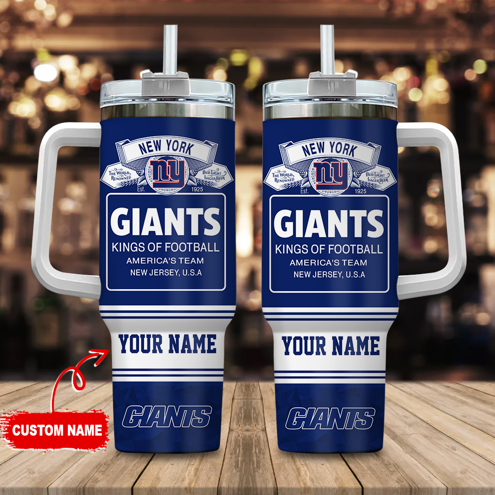 New York Giants NFL Bud Light Custom Stanley Cup 40 oz 30 oz Tumbler With HandleTVC2301109