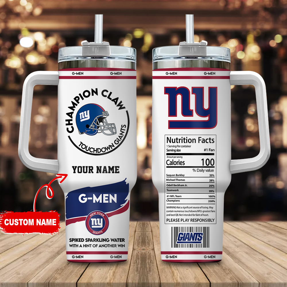 New York Giants NFL Champion Claw Custom Stanley Cup 40 oz 30 oz Tumbler With HandleTVC230130