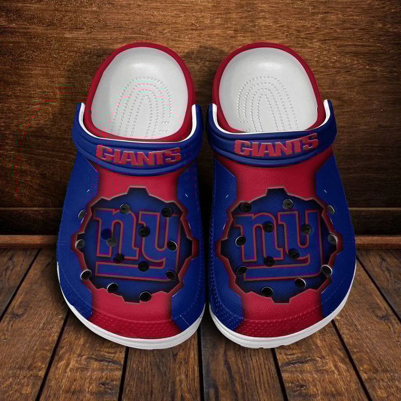 New York Giants NFL Crocs Crocband Clogs Shoes Comfortable For Men Women and Kids
