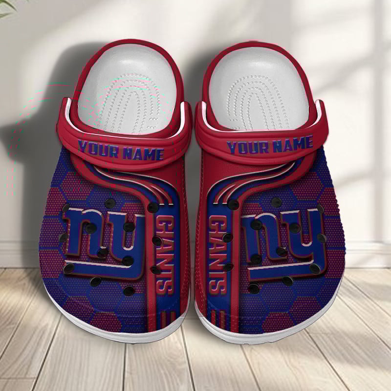 New York Giants NFL Crocs Crocband Clogs Shoes Comfortable For Men Women and Kids
