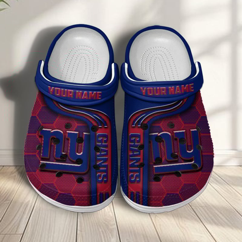 New York Giants NFL Crocs Crocband Clogs Shoes Comfortable For Men Women and Kids