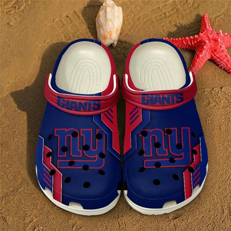 New York Giants NFL Crocs Crocband Clogs Shoes Comfortable For Men Women and Kids