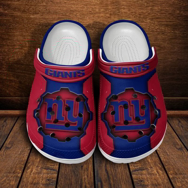 New York Giants NFL Crocs Crocband Clogs Shoes Comfortable For Men Women and Kids