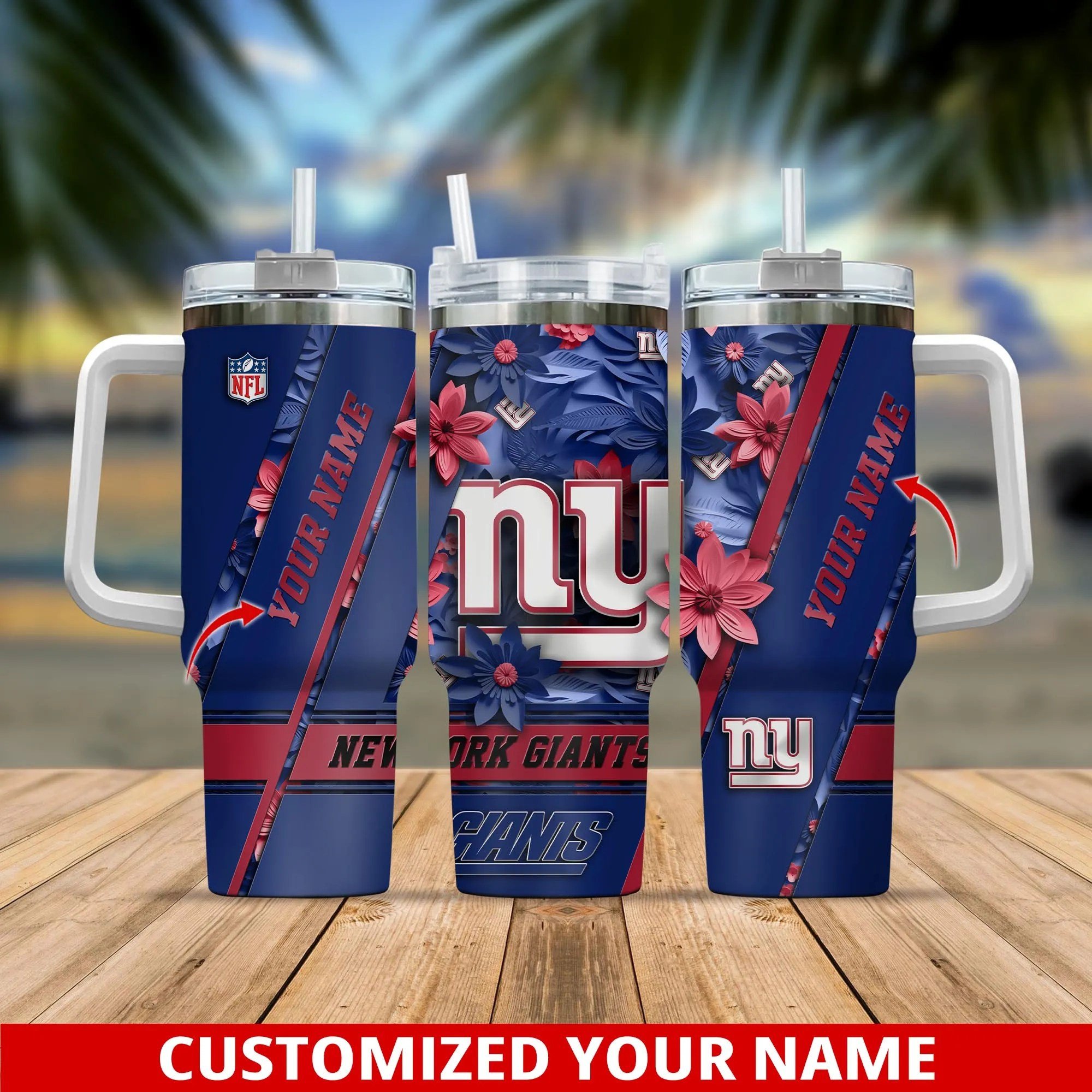 New York Giants NFL Custom Stanley Cup 40 oz 30 oz Tumbler With HandleTVC230111