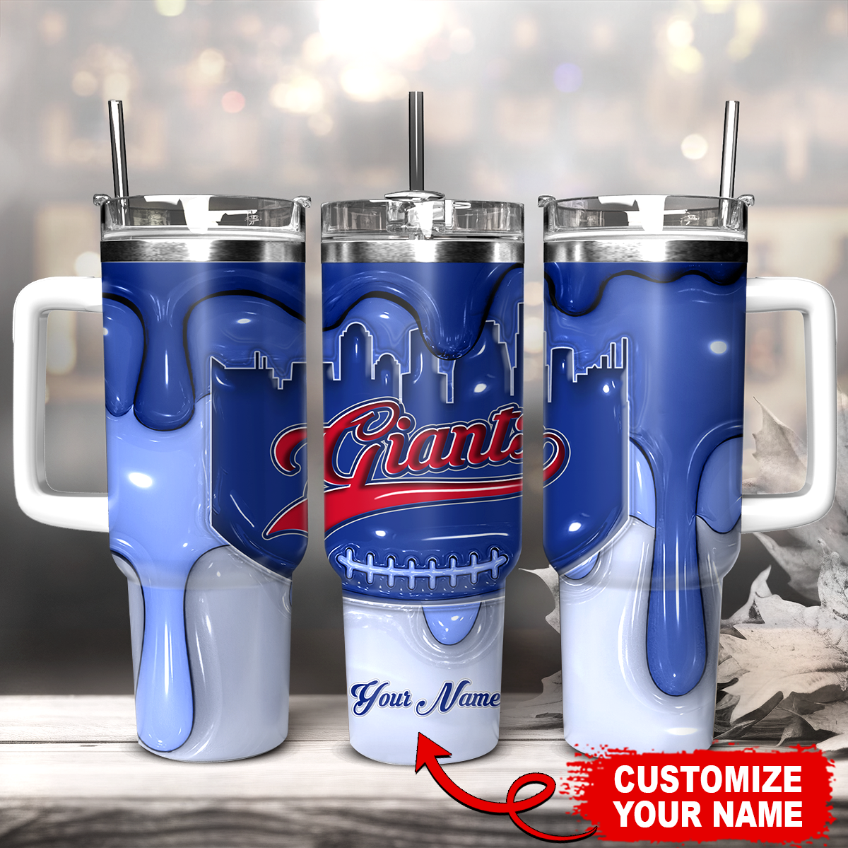 New York Giants NFL Custom Stanley Cup 40 oz 30 oz Tumbler With HandleTVC230152