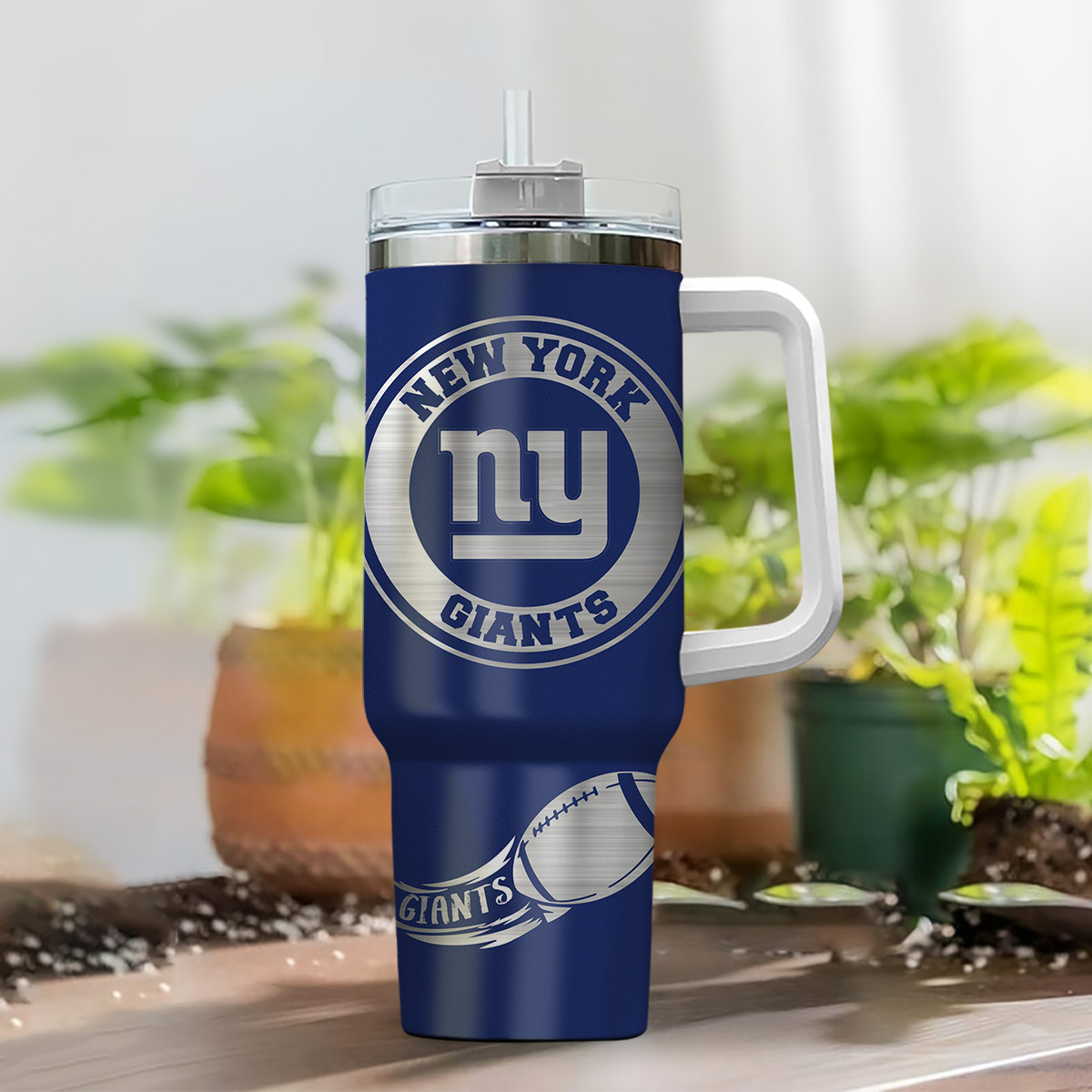 New York Giants NFL Custom Stanley Cup 40 oz 30 oz Tumbler With HandleTVC230179 - Image 2