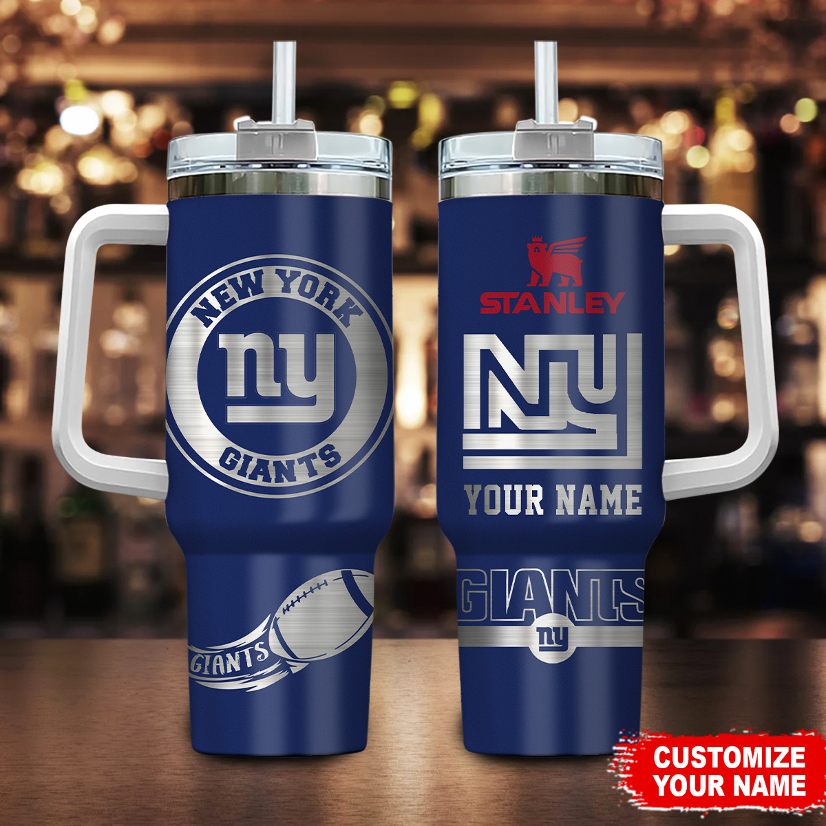 New York Giants NFL Custom Stanley Cup 40 oz 30 oz Tumbler With HandleTVC230179