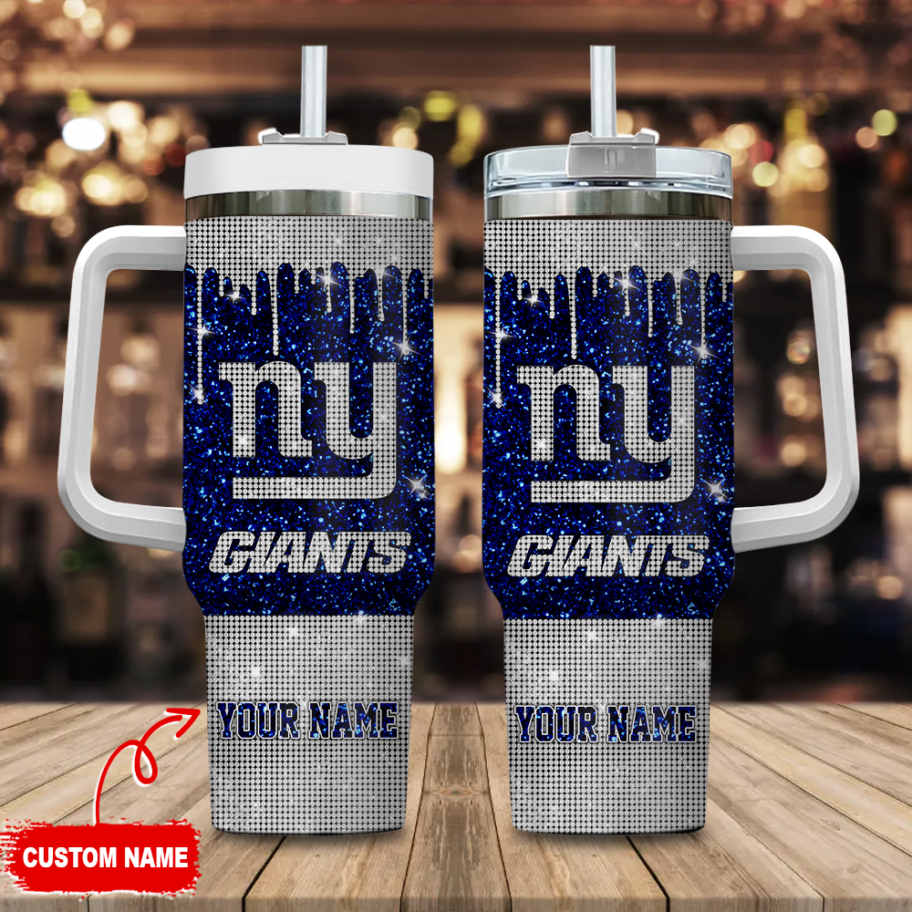New York Giants NFL Glitter Custom Stanley Cup 40 oz 30 oz Tumbler With HandleTVC2301114