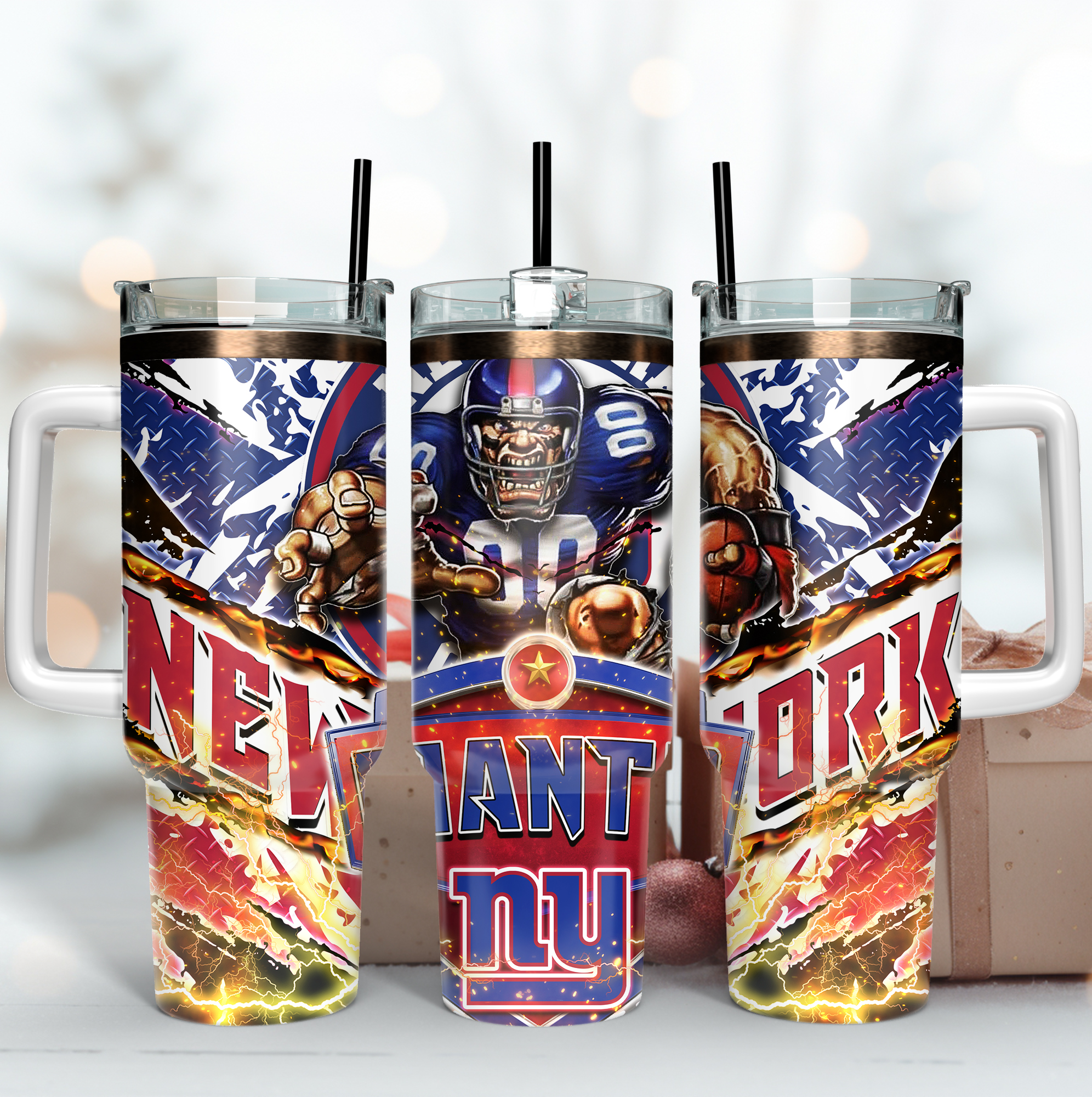 New York Giants NFL Mascot Custom Stanley Cup 40 oz 30 oz Tumbler With HandleTVC2301166