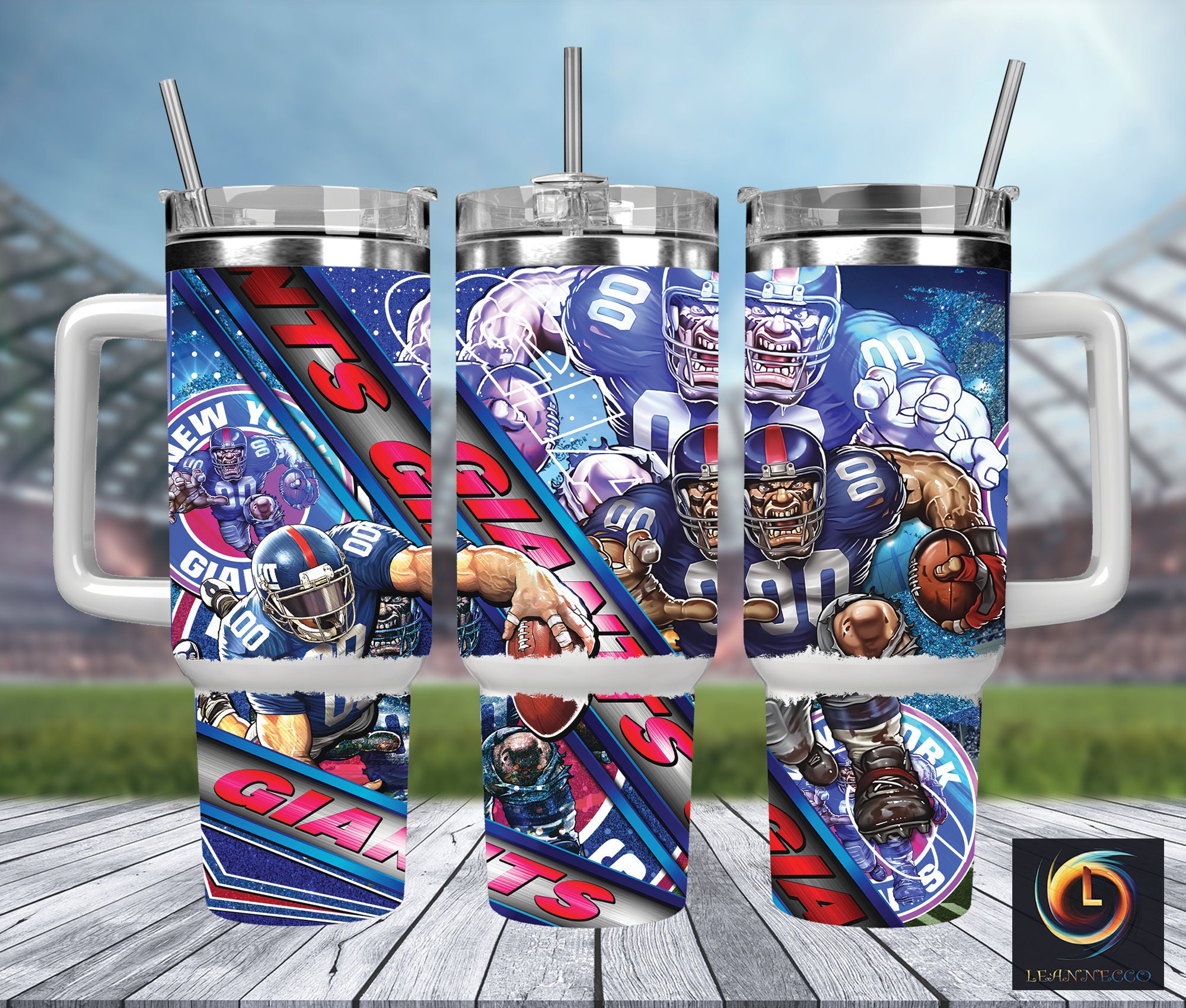 New York Giants NFL Mascot Custom Stanley Cup 40 oz 30 oz Tumbler With HandleTVC2301986