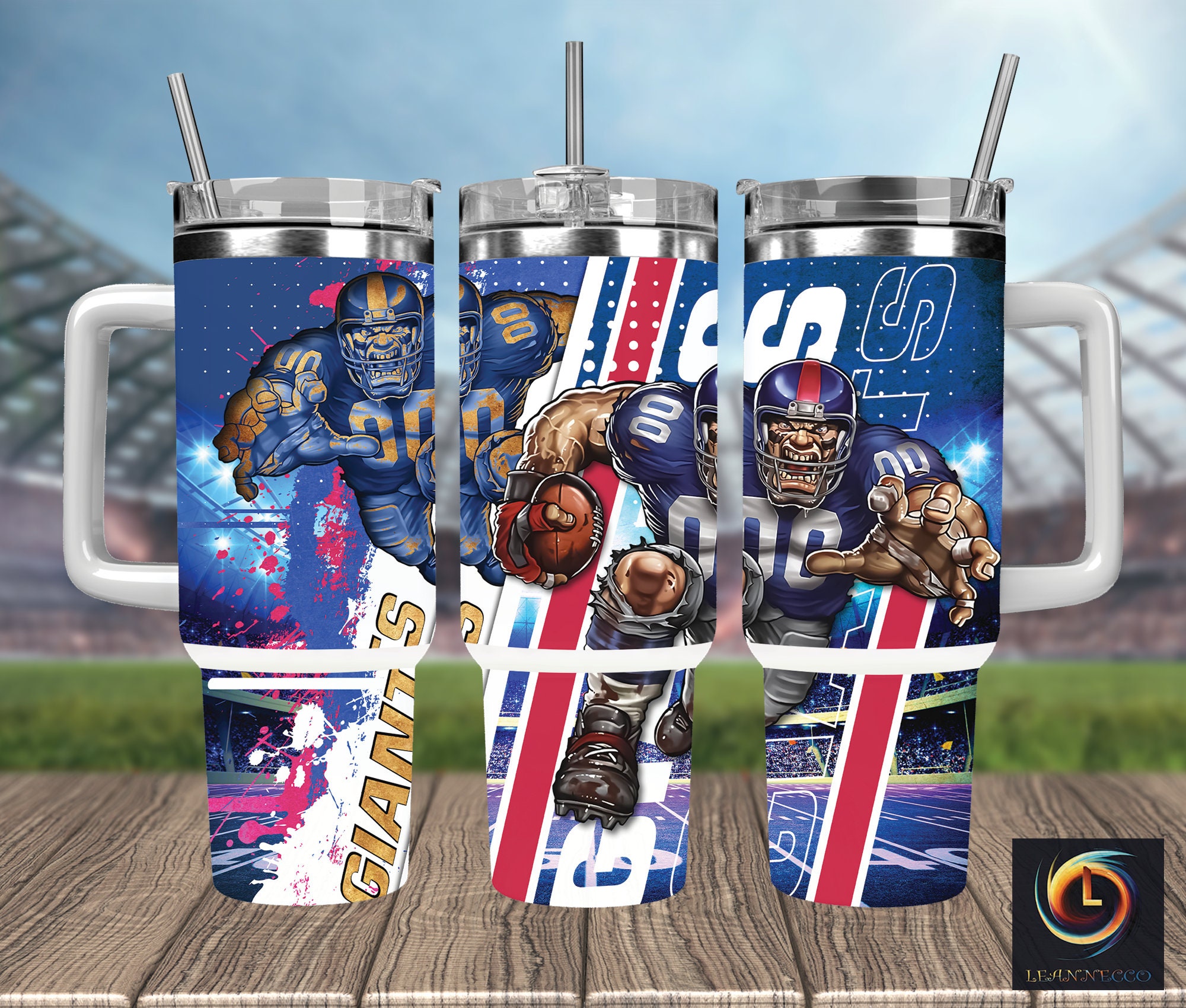 New York Giants NFL Mascot Custom Stanley Cup 40 oz 30 oz Tumbler With HandleTVC2301987